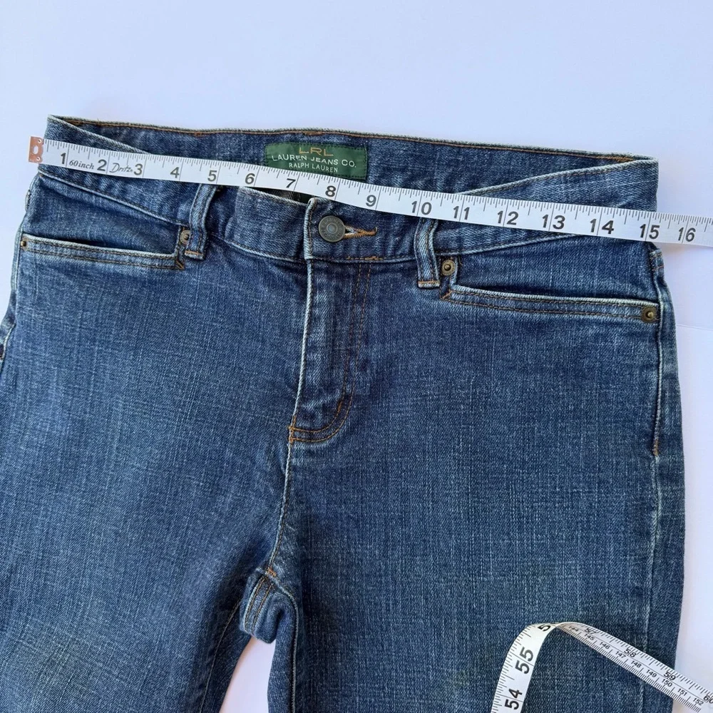 Womans RLR Lauren’s Jean Co Ralph Lauren Cropped Denim Jeans Size 4​ - Picture 8 of 10